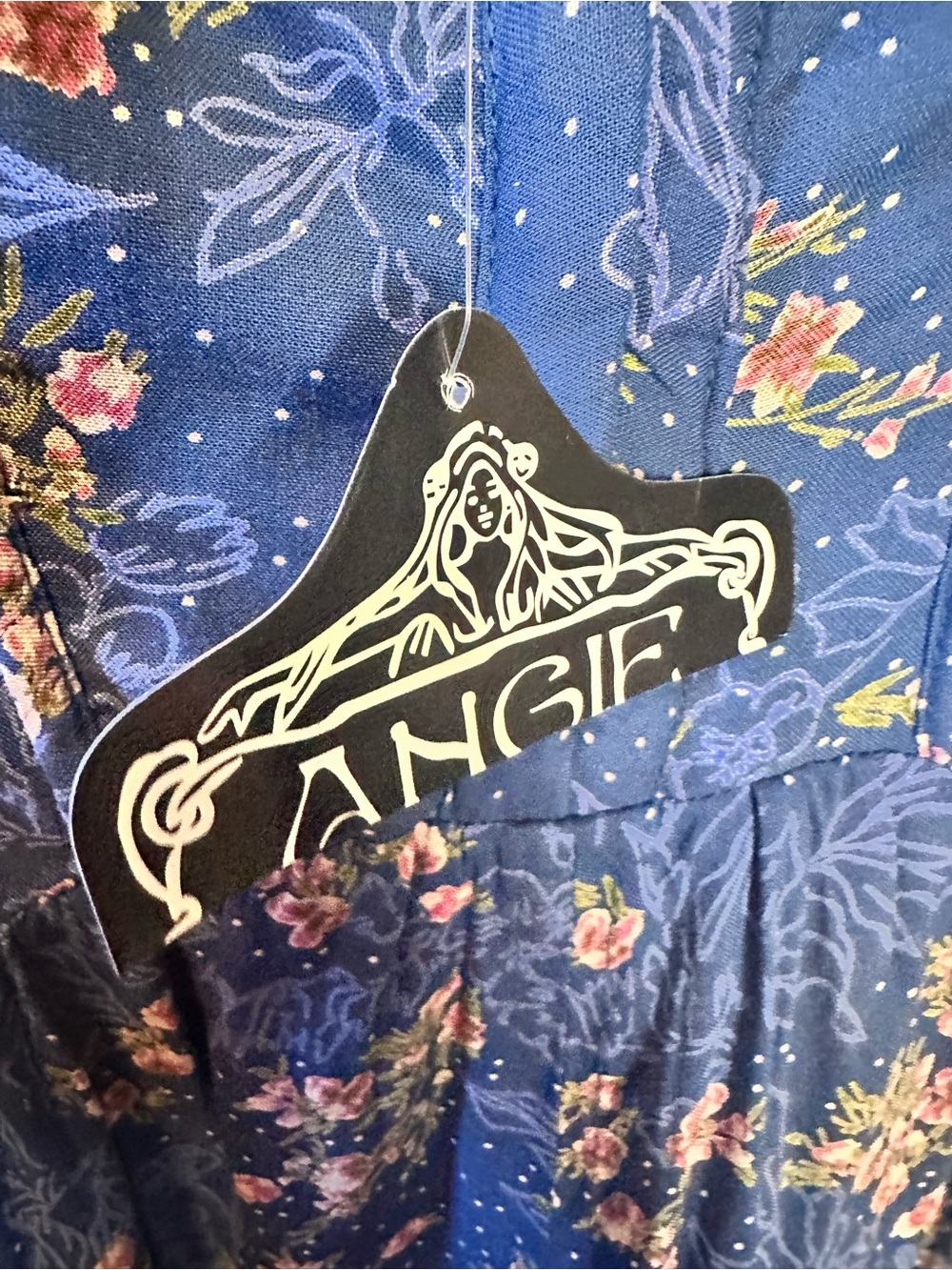 Angie Floral Spaghetti-Strap Sundress in blue Floral Women - Picture 5 of 7